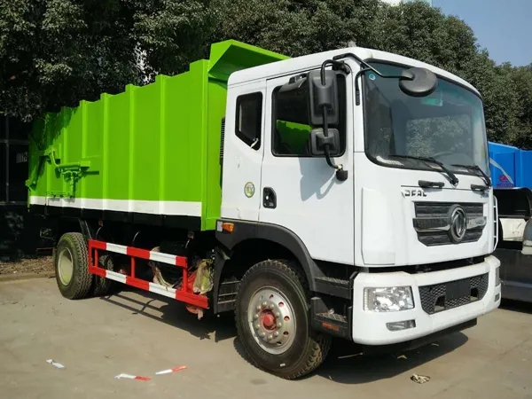 Dongfeng D9 self dumping docking garbage truck