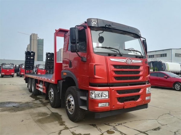 Jiefang 8X4 flatbed trailer vehicle