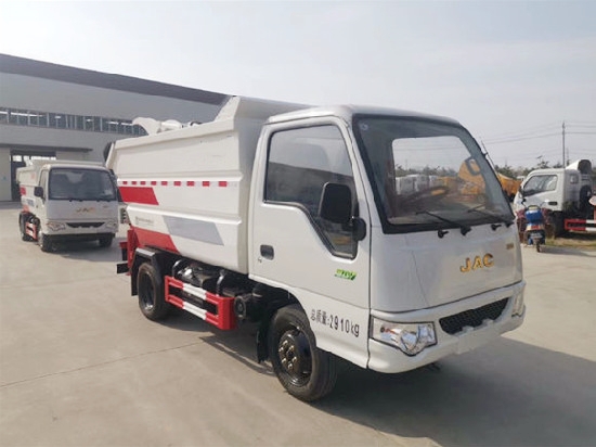 JAC Kangling 4m³ rear hanging bucket garbage truck