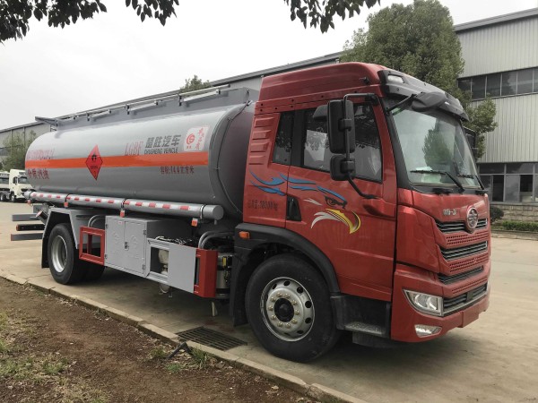 14400L Jiefang 4X2 Refueling Truck With Fuel Dispenser