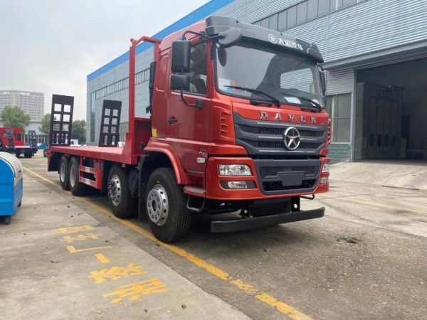 Dayun F7  8X4 flatbed truck，30T flatbed transport vehicle