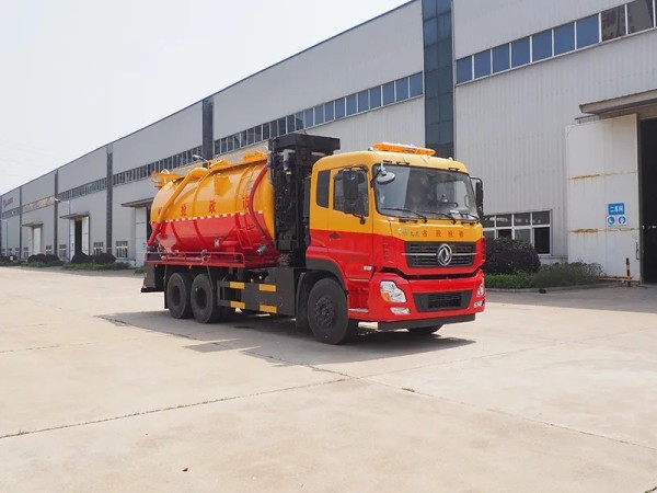 Dongfeng 6X4 sewage suction tanker truck, 22m³ sewage suction truck